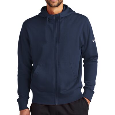 Club Fleece Sleeve Swoosh Full Zip Hoodie Thumbnail